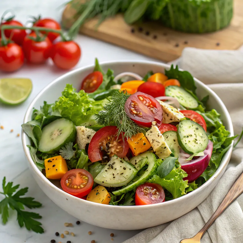 Fresh vegan salad